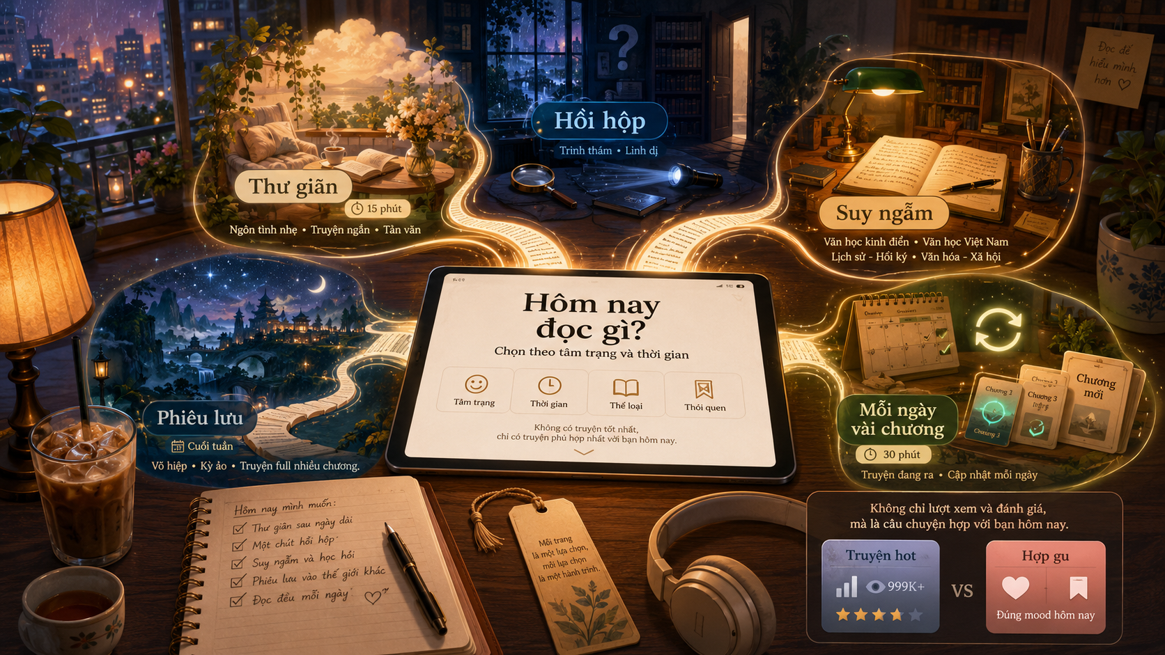 Đọc truyện online trong thời gian rảnh